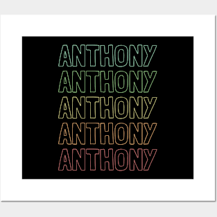 Anthony Name Pattern Posters and Art